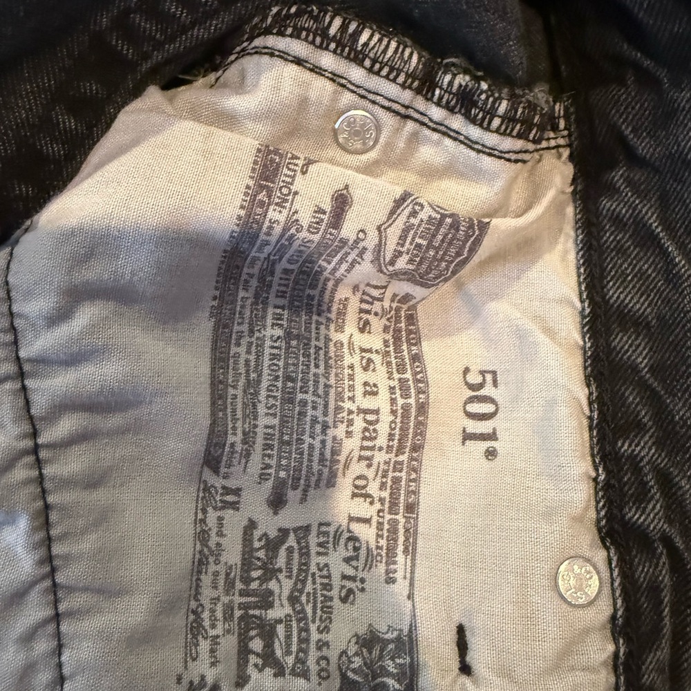 Levi's Charcoal Denim Jeans - Picture 3 of 4